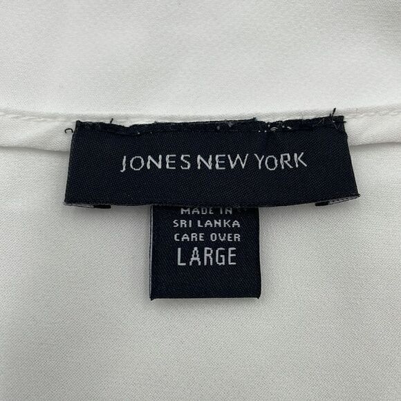 White jones New York slip dress with lace and pearl details - Picture 3 of 13